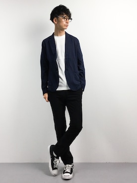 「SPADE（スペード）のアイテム（ジャケット/アウター）」を使った、RENさん（メンズ・176cm）の春コーディネート
