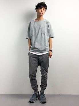 「Burner（バーナー）のアイテム」を使った、RENさん（メンズ・176cm）の春コーディネート