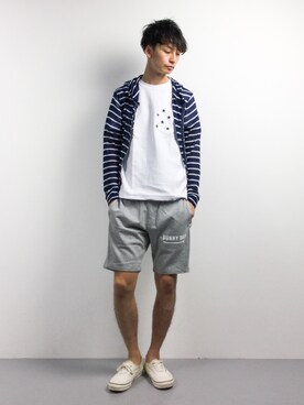 「REPIDO（リピード）のアイテム」を使った、RENさん（メンズ・176cm）の春コーディネート