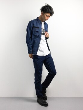「grn（ジーアールエヌ）のアイテム（ジャケット/アウター）」を使った、RENさん（メンズ・176cm）の春コーディネート