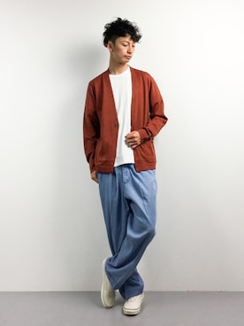 「REPIDO（リピード）のアイテム」を使った、RENさん（メンズ・176cm）の春コーディネート