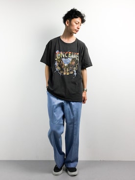 「REPIDO（リピード）のアイテム」を使った、RENさん（メンズ・176cm）の春コーディネート