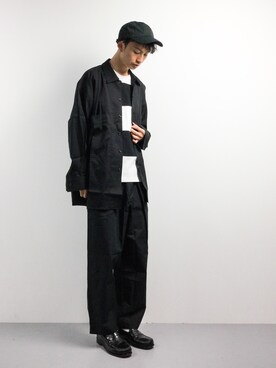 「CASPER JOHN AIVER（キャスパージョンアイバー）のアイテム（パンツ）」を使った、RENさん（メンズ・176cm）の春コーディネート