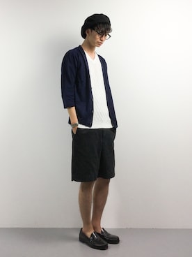 「jiggys shop（ジギーズショップ）のアイテム（トップス）」を使った、RENさん（メンズ・176cm・20代）の春コーディネート