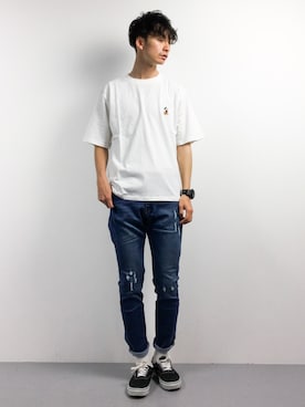 「REPIDO（リピード）のアイテム」を使った、RENさん（メンズ・176cm）の春コーディネート