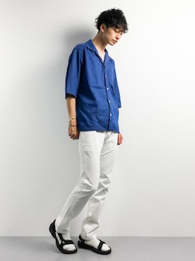 「FREAK'S STORE（フリークスストア）のアイテム（シューズ）」を使った、RENさん（メンズ・176cm）の春コーディネート
