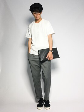 「UNITED TOKYO（ユナイテッドトウキョウ）のアイテム（ハンチング/ベレー帽）」を使った、RENさん（メンズ・176cm）の夏コーディネート