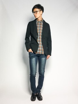 「SPADE（スペード）のアイテム（ジャケット/アウター）」を使った、RENさん（メンズ・176cm）の夏コーディネート