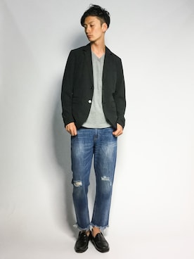「NAVAL（ナバル）のアイテム（ジャケット/アウター）」を使った、RENさん（メンズ・176cm）の夏コーディネート