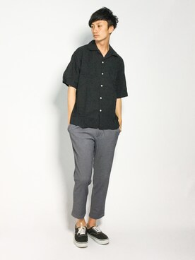 「THE TWENTYSEVEN（ザ トゥエンティーセブン）のアイテム」を使った、RENさん（メンズ・176cm）の夏コーディネート