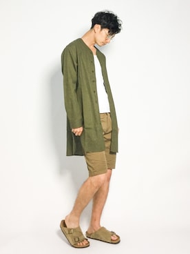「Burner（バーナー）のアイテム」を使った、RENさん（メンズ・176cm）の夏コーディネート
