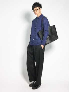 「L.H.P（エルエイチピー）のアイテム（バッグ）」を使った、RENさん（メンズ・176cm）の夏コーディネート