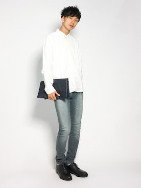 「SCOTCH&SODA（スコッチアンドソーダ）のアイテム（パンツ）」を使った、RENさん（メンズ・176cm）の夏コーディネート