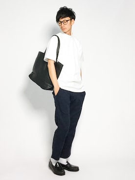 「L.H.P（エルエイチピー）のアイテム（バッグ）」を使った、RENさん（メンズ・176cm）の夏コーディネート