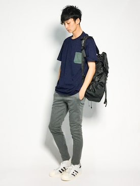 「URBAN RESEARCH Sonny Label（アーバンリサーチサニーレーベル）のアイテム（バッグ）」を使った、RENさん（メンズ・176cm）の秋コーディネート