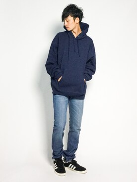「501(R)T（ゴーマルイチティー）のアイテム」を使った、RENさん（メンズ・176cm）の秋コーディネート