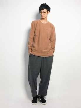 「SHIPS JET BLUE（シップスジェットブルー）のアイテム（パンツ）」を使った、RENさん（メンズ・176cm）の秋コーディネート