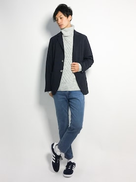 「jiggys shop（ジギーズショップ）のアイテム（トップス）」を使った、RENさん（メンズ・176cm・20代）の秋コーディネート