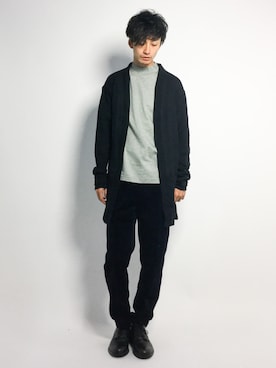 「ロングカーディガン」｜RENさん（メンズ・176cm・20代）の秋コーディネート