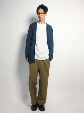 「AZUL by moussy（アズールバイマウジー）のアイテム」を使った、RENさん（メンズ・176cm）の秋コーディネート