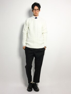 「jiggys shop（ジギーズショップ）のアイテム（トップス）」を使った、RENさん（メンズ・176cm・20代）の秋コーディネート