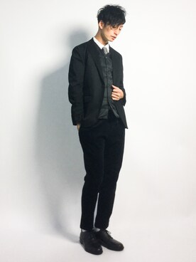 「417 EDIFICE（フォーワンセブンエディフィス）のアイテム（ダウンベスト）」を使った、RENさん（メンズ・176cm）の秋コーディネート