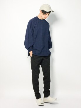 「SHIPS JET BLUE（シップスジェットブルー）のアイテム（スウェット）」を使った、RENさん（メンズ・176cm）の秋コーディネート