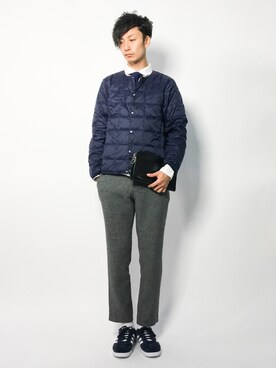 期間限定販売 Mens Taion タイオン インナーダウンジャケットを使った人気ファッションコーディネート Wear