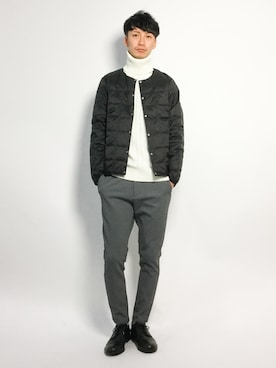 「INASTUDIOS（イーナストゥディオス）のアイテム」を使った、RENさん（メンズ・176cm）の秋コーディネート