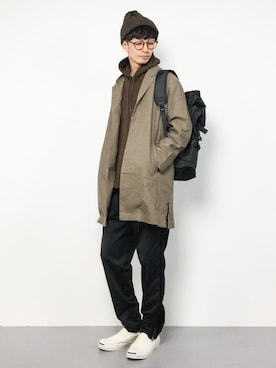 「アイテム（チェスターコート）」を使った、RENさん（メンズ・176cm・20代）の秋コーディネート
