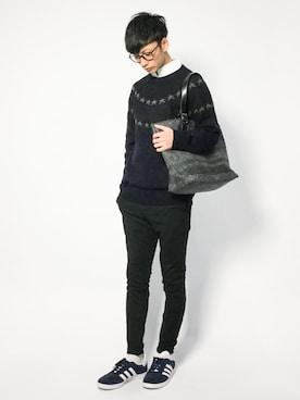 RENさん（メンズ・176cm）の冬コーディネート