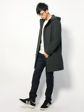 「BEAMS（ビームス）のアイテム（その他アウター）」を使った、RENさん（メンズ・176cm）の冬コーディネート