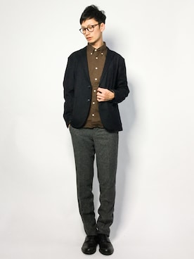 RENさん（メンズ・176cm）の冬コーディネート