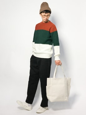 「FREAK'S STORE（フリークスストア）のアイテム（帽子）」を使った、RENさん（メンズ・176cm）の冬コーディネート