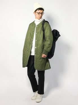 「FREAK'S STORE（フリークスストア）のアイテム（帽子）」を使った、RENさん（メンズ・176cm）の冬コーディネート