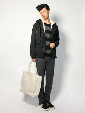 RENさん（メンズ・176cm）の冬コーディネート