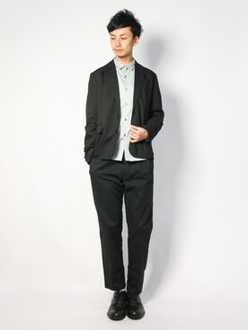 「THE CASUAL（カジュアル）のアイテム（テーラードジャケット）」を使った、RENさん（メンズ・176cm）の春コーディネート