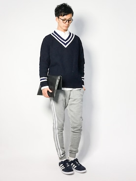 「jiggys shop（ジギーズショップ）のアイテム（パンツ）」を使った、RENさん（メンズ・176cm・20代）の春コーディネート