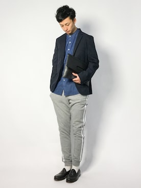 「jiggys shop（ジギーズショップ）のアイテム（パンツ）」を使った、RENさん（メンズ・176cm・20代）の春コーディネート