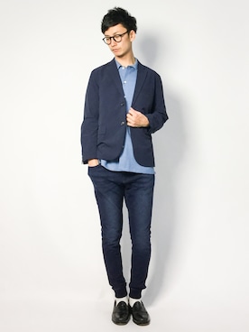 「アイテム（テーラードジャケット）」を使った、RENさん（メンズ・176cm・20代）の春コーディネート