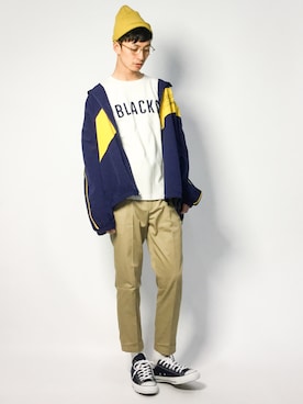 「Steven Alan（スティーブンアラン）のアイテム（帽子）」を使った、RENさん（メンズ・176cm）の春コーディネート