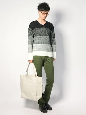 「jiggys shop（ジギーズショップ）のアイテム（トップス）」を使った、RENさん（メンズ・176cm・20代）の春コーディネート