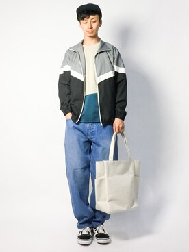 「ストリートカジュアル」｜「アイテム（ブルゾン）」を使った、RENさん（メンズ・176cm）の春コーディネート