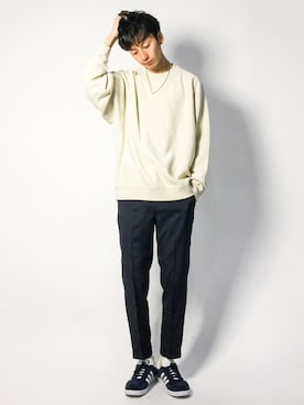 「Steven Alan（スティーブンアラン）のアイテム（スウェット）」を使った、RENさん（メンズ・176cm）の春コーディネート