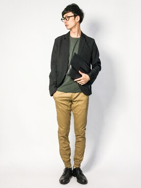 「Publish Brand（ パブリッシュブランド）のアイテム」を使った、RENさん（メンズ・176cm）の春コーディネート