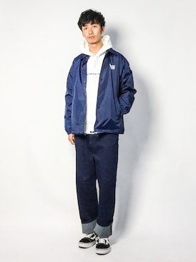 「VANS（バンズ）のアイテム（ジャケット/アウター）」を使った、RENさん（メンズ・176cm）の春コーディネート