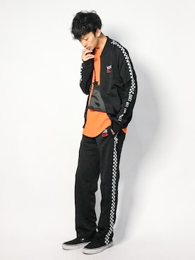 「VANS（バンズ）のアイテム（ジャケット/アウター）」を使った、RENさん（メンズ・176cm）の春コーディネート
