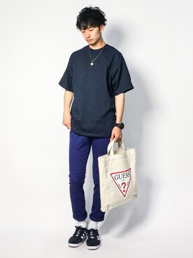 「FREAK'S STORE（フリークスストア）のアイテム（バッグ）」を使った、RENさん（メンズ・176cm）の春コーディネート