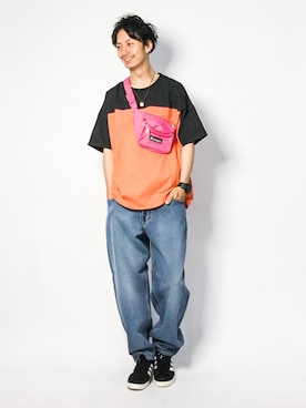「FREAK'S STORE（フリークスストア）のアイテム（バッグ）」を使った、RENさん（メンズ・176cm）の夏コーディネート
