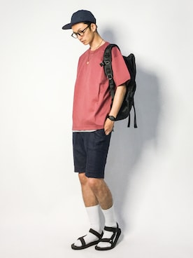 「FREAK'S STORE（フリークスストア）のアイテム（帽子）」を使った、RENさん（メンズ・176cm）の夏コーディネート
